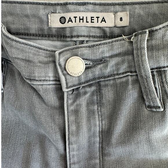 Athleta Sculptek Skinny Light Gray Stretchy Athleisure Jeans, Women's Size 8 - Picture 3 of 11